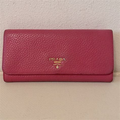 prada pink long wallet|pink prada envelope wallet.